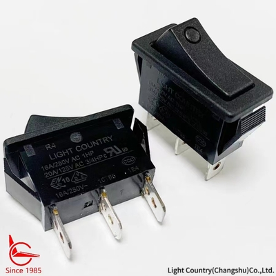Taiwan Light Country R4 Zwart ON OFF Rocker Schakelaar 33*15mm 16A 250V