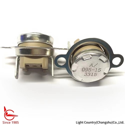 16A 250V KSD301 Thermische schakelaar Hoogprecisie Temperatuurscontrole PPS Hoofd / onderkant
