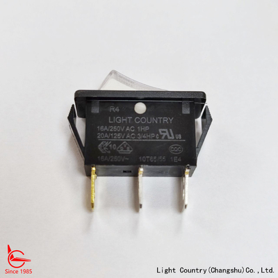 Fabriek Hoge kwaliteit witte LED verlicht Rocker Switch, R4, 33x15mm, ON-OFF, 20A 125V