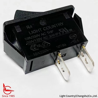 Taiwan Light Country R4 Zwart ON OFF Rocker Schakelaar 33*15mm 16A 250V