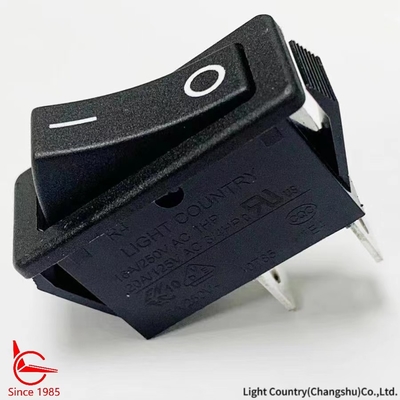 Taiwan Light Country R4 Zwart ON OFF Rocker Schakelaar 33*15mm 16A 250V