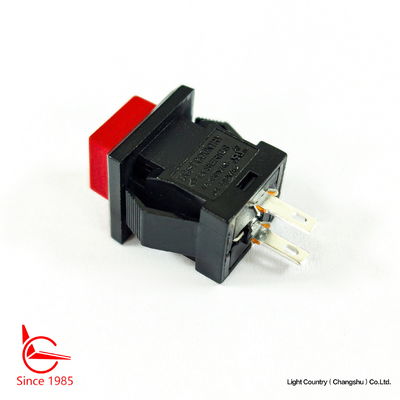 Kleine grootte Rood drukknop elektrische schakelaar, 14mm*14mm, ON OFF, UL VDE ENEC