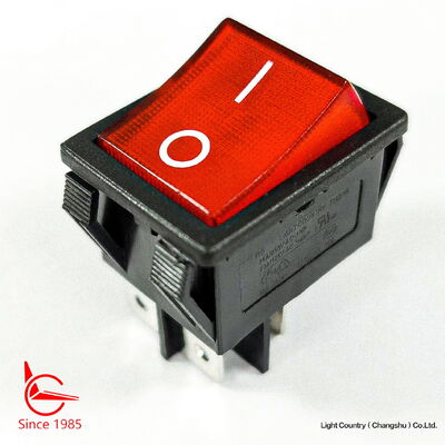 Goede kwaliteit Taiwan Brand R5 Rocker Switch, 32*25mm, ON-OFF, Rode lamp, 16A 250V