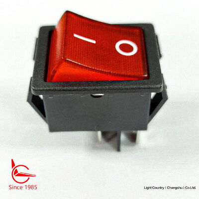 Goede kwaliteit Taiwan Brand R5 Rocker Switch, 32*25mm, ON-OFF, Rode lamp, 16A 250V